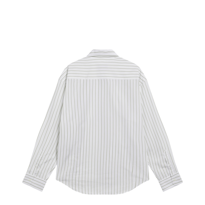 MAYFEYR - Ami Paris - White Striped De Coeur Shirt - USH766UCO0220A075
