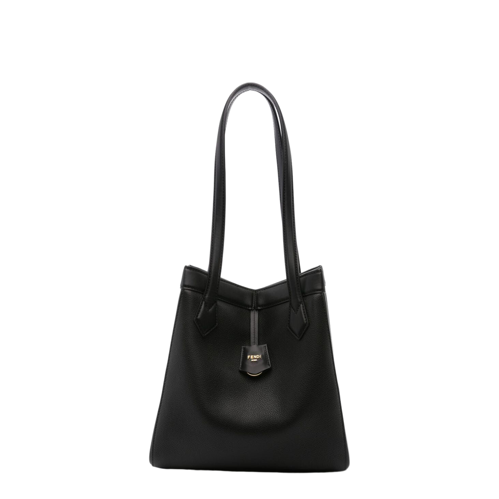 Origami Medium Leather Hobo Bags - Black