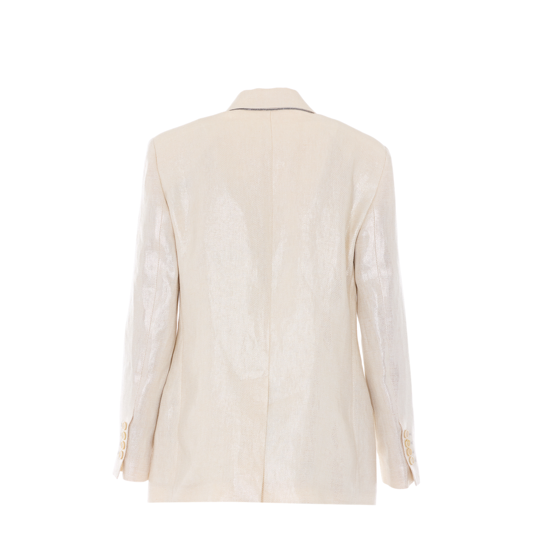 Women's Double-Breasted Blazer - Natural