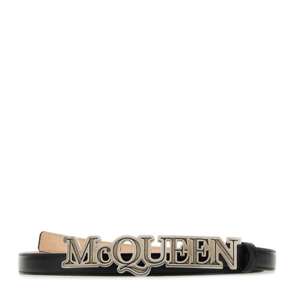 MAYFEYR - Alexander Mcqueen - Black Leather Belt - 7478641AAO31000