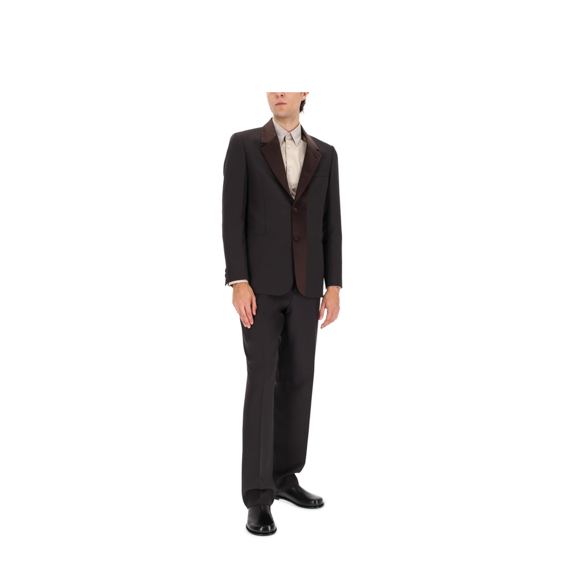 Brown wool trousers