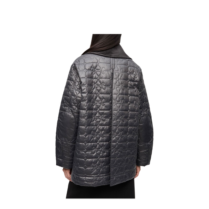Dark Grey Quilted Jacket