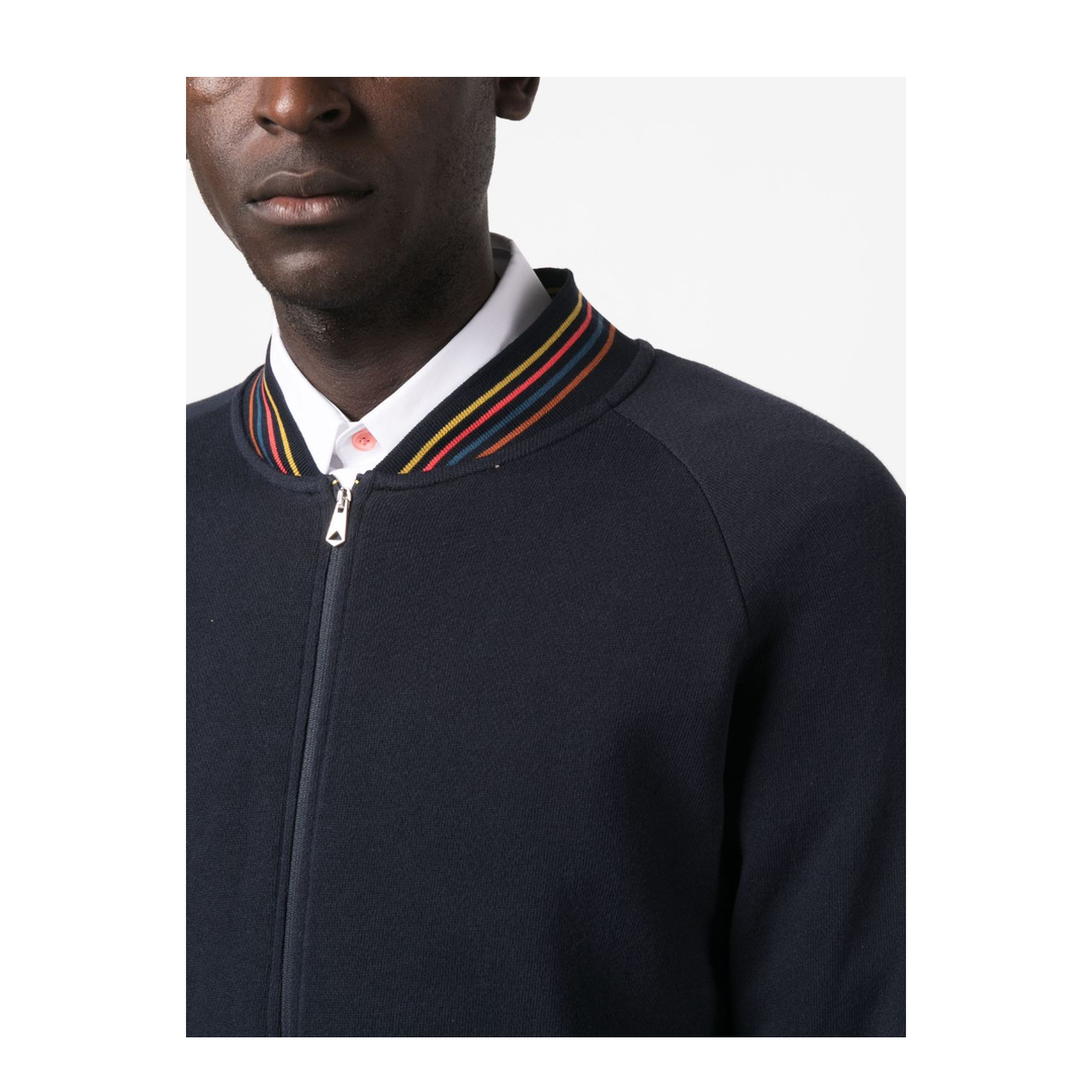 Stripe-Detail Cotton Jacket