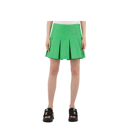 MAYFEYR - Bottega Veneta - Green Leather Skirt - 701478V23U04809
