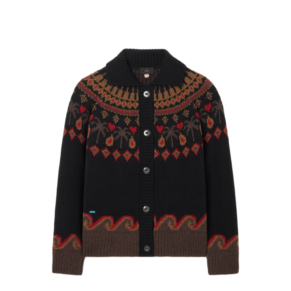 MAYFEYR - Alanui - Sweet Winter Jacket Black Multicolor - LWHQ01DE26KNI0011060