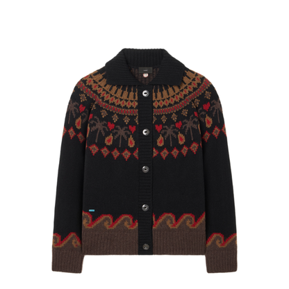 MAYFEYR - Alanui - Sweet Winter Jacket Black Multicolor - LWHQ01DE26KNI0011060
