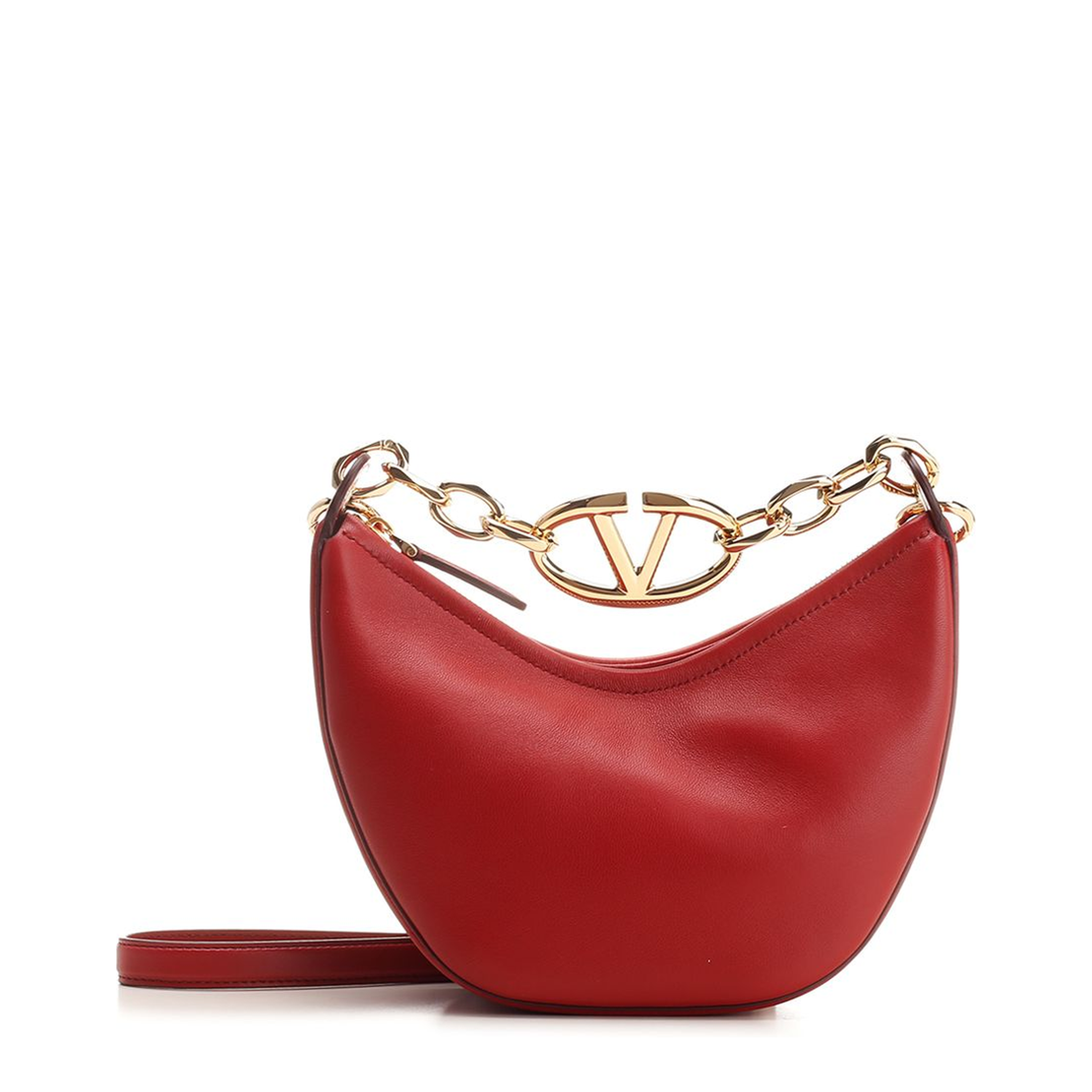 V Logo Moon Mini Bag