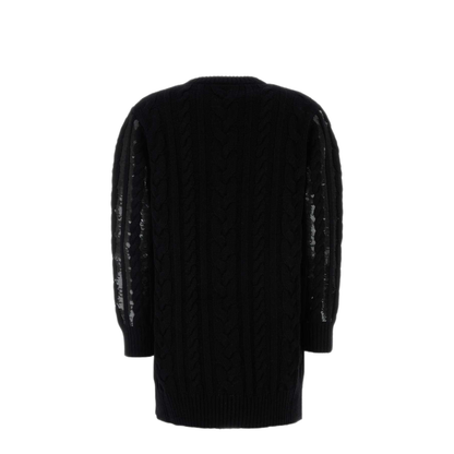 MAYFEYR - Max Mara - Black Wool Blend Mambo Sweater Dress - 2511321011600007