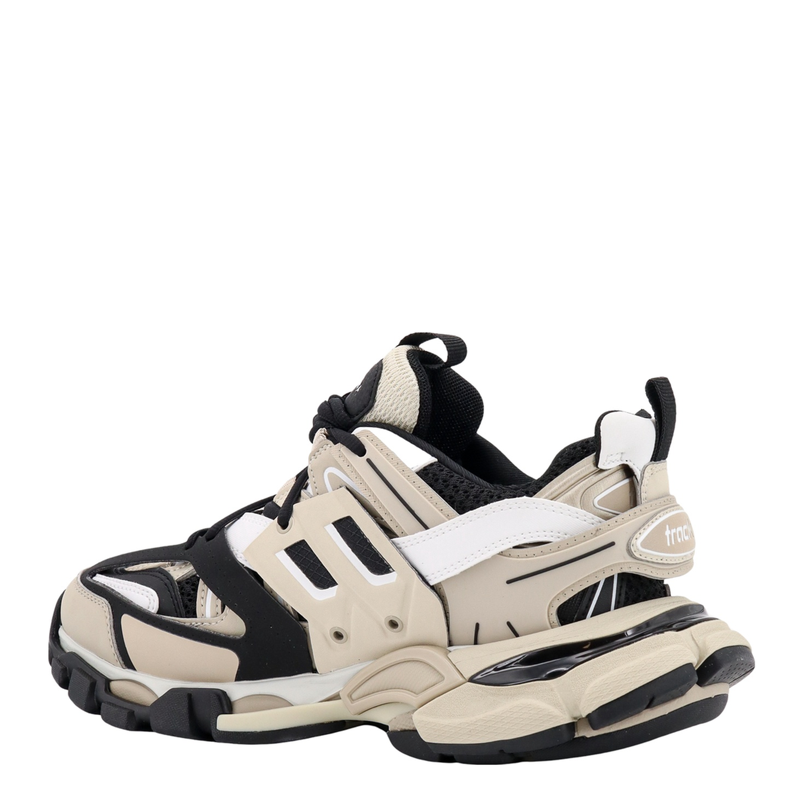 Track Sneakers in Beige/Black