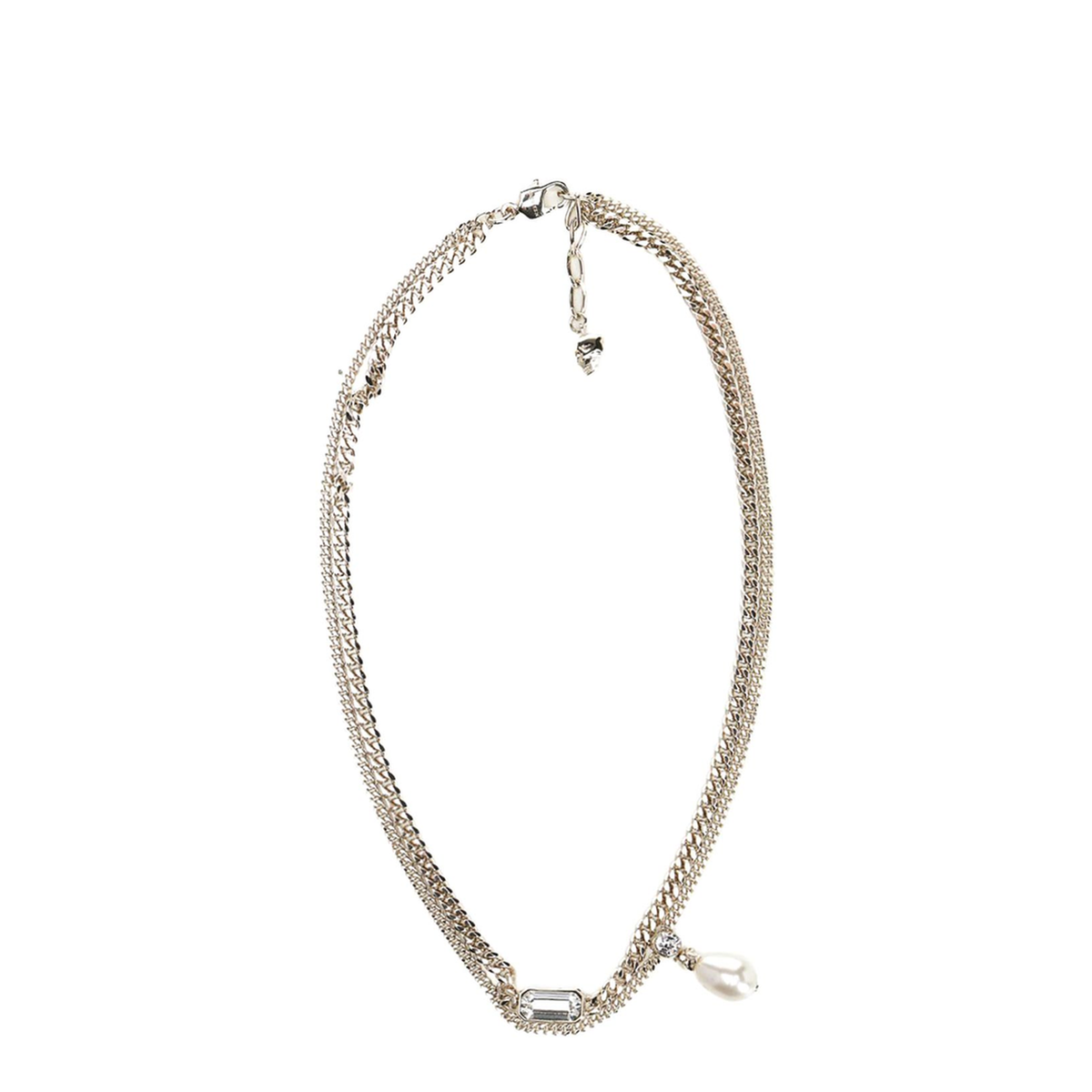 MAYFEYR - Alexander Mcqueen - Skull Necklace With Crystals - 855296J161P1053