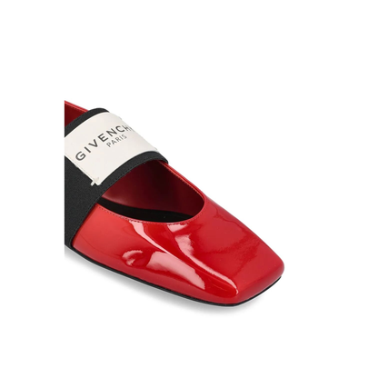 MAYFEYR - Givenchy - Sliced Square Ballerinas In Patent Leather - BE5010E2FF699