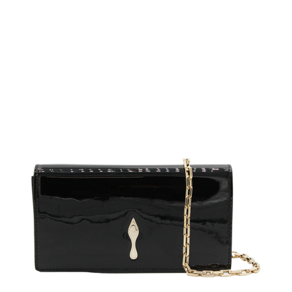 Bettina Clutch Patent Calf Leather Black
