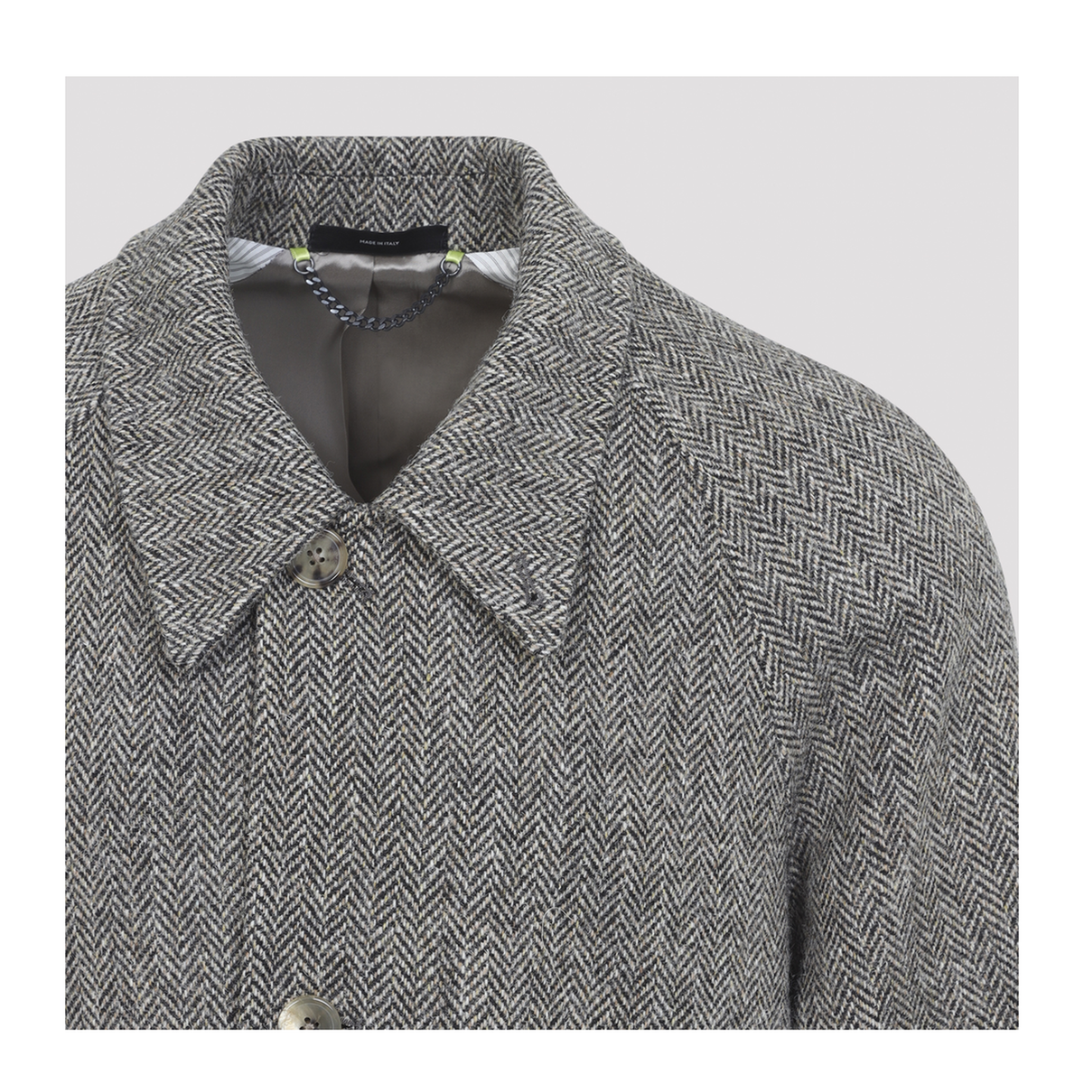 Brown Grey Coat