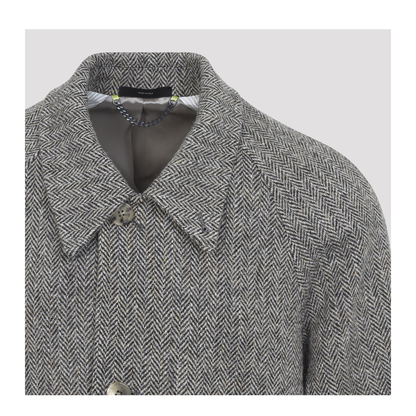 Brown Grey Coat