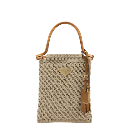 Black Padded Re-Nylon Mini-Bag with Bow