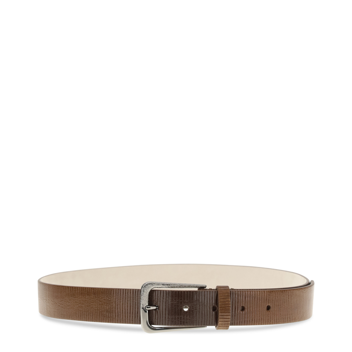 MAYFEYR - Brunello Cucinelli - Carved Leather Belt With Shimmering Buckle - M0GUAC33MC8745