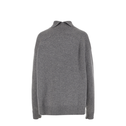 Cashmere Blend High-Neck Sweater