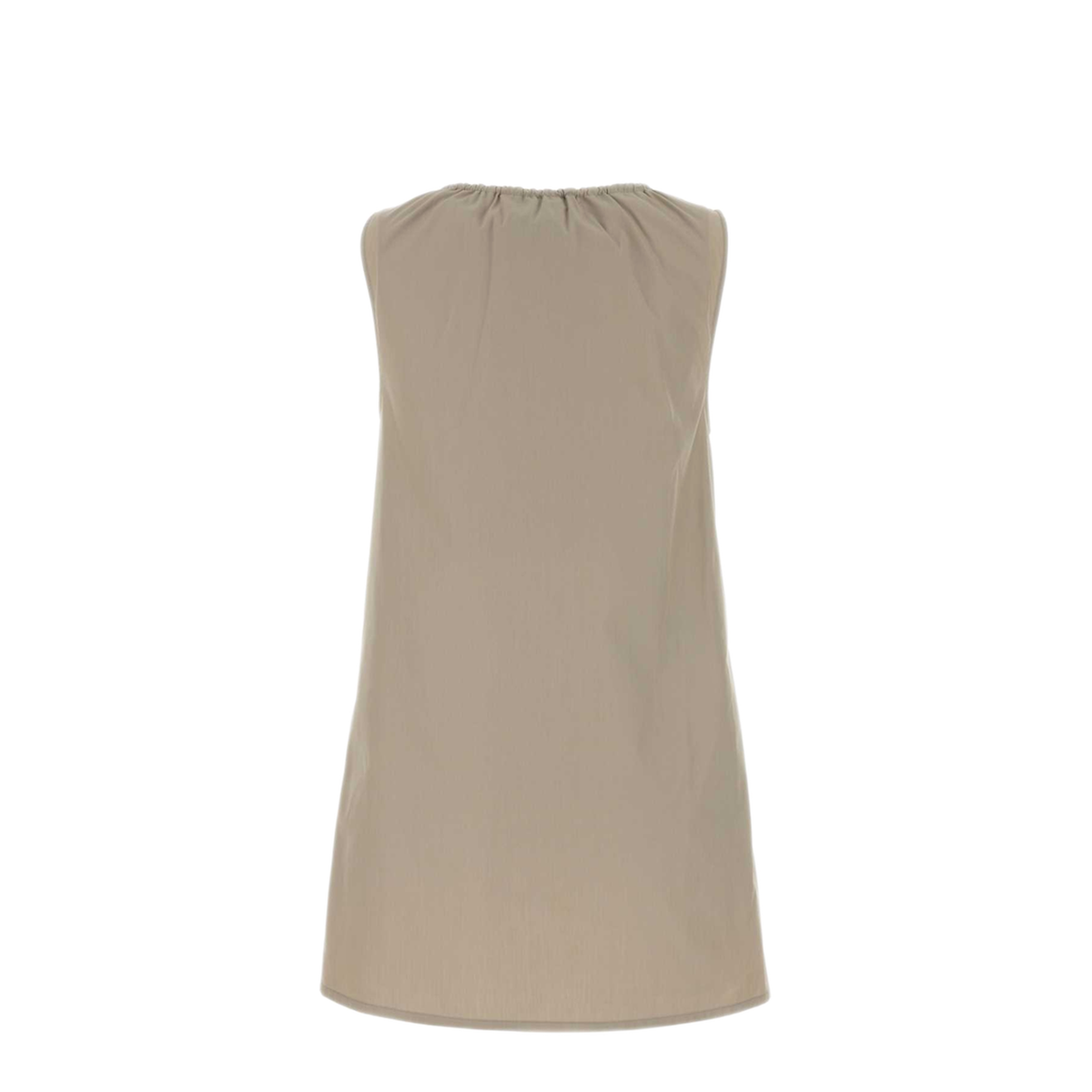 MAYFEYR - Miu Miu - Cappuccino Cotton Mini Dress - MF6414SOOO12NSF0A08