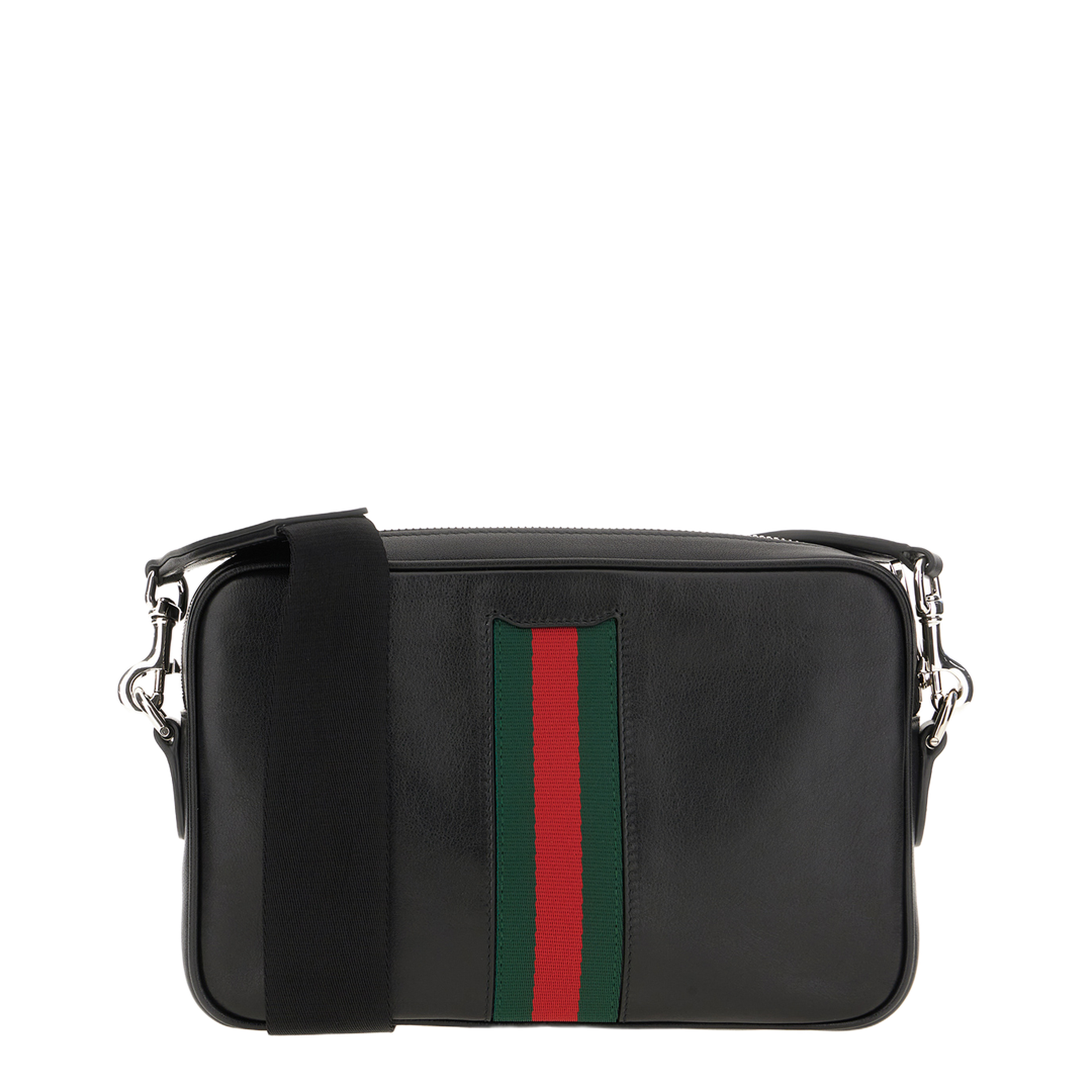 Web Trademark Small Crossbody Bag - Black