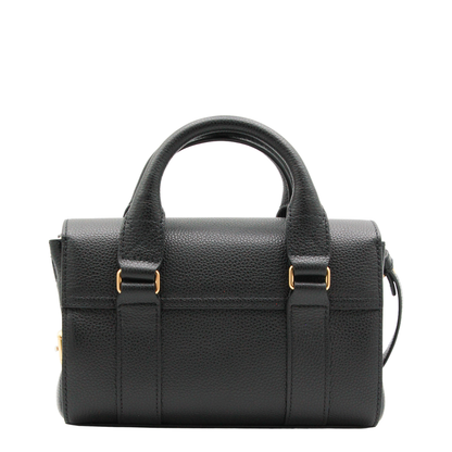 Bayswater Mini Small Classic Grain Top-Handle Bag - Black