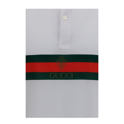 MAYFEYR - Gucci - Cotton Jersey Polo Shirt With Web - 875092XJH0U