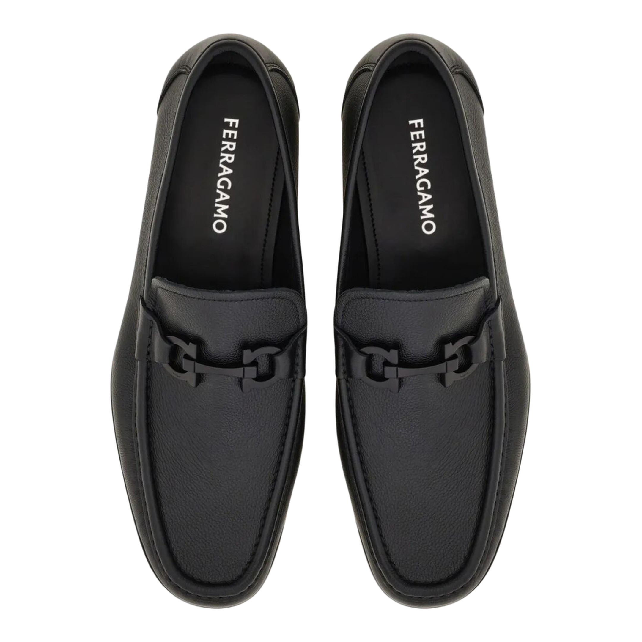 MAYFEYR - Ferragamo - Leather Loafers With Gancini Buckle - 0294570791770