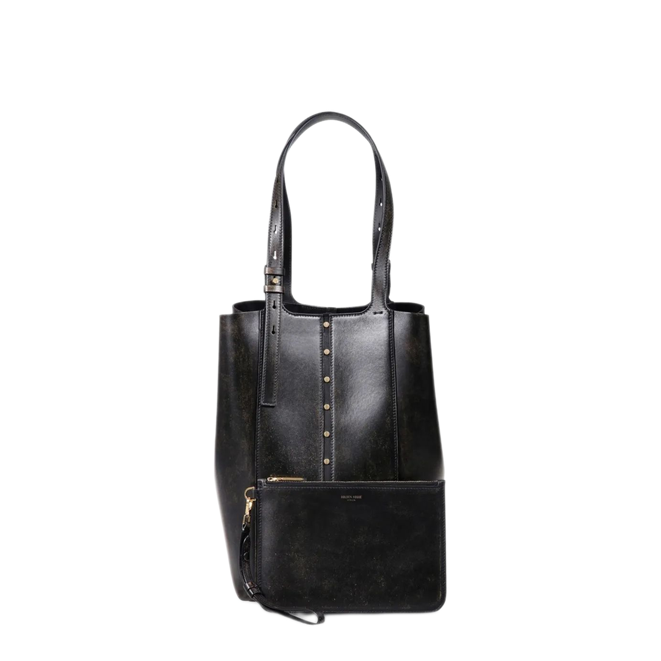 MAYFEYR - Golden Goose - Shopping 24.7 Vintage Leather Body Gold Metal Details - GWA00632A00067190100
