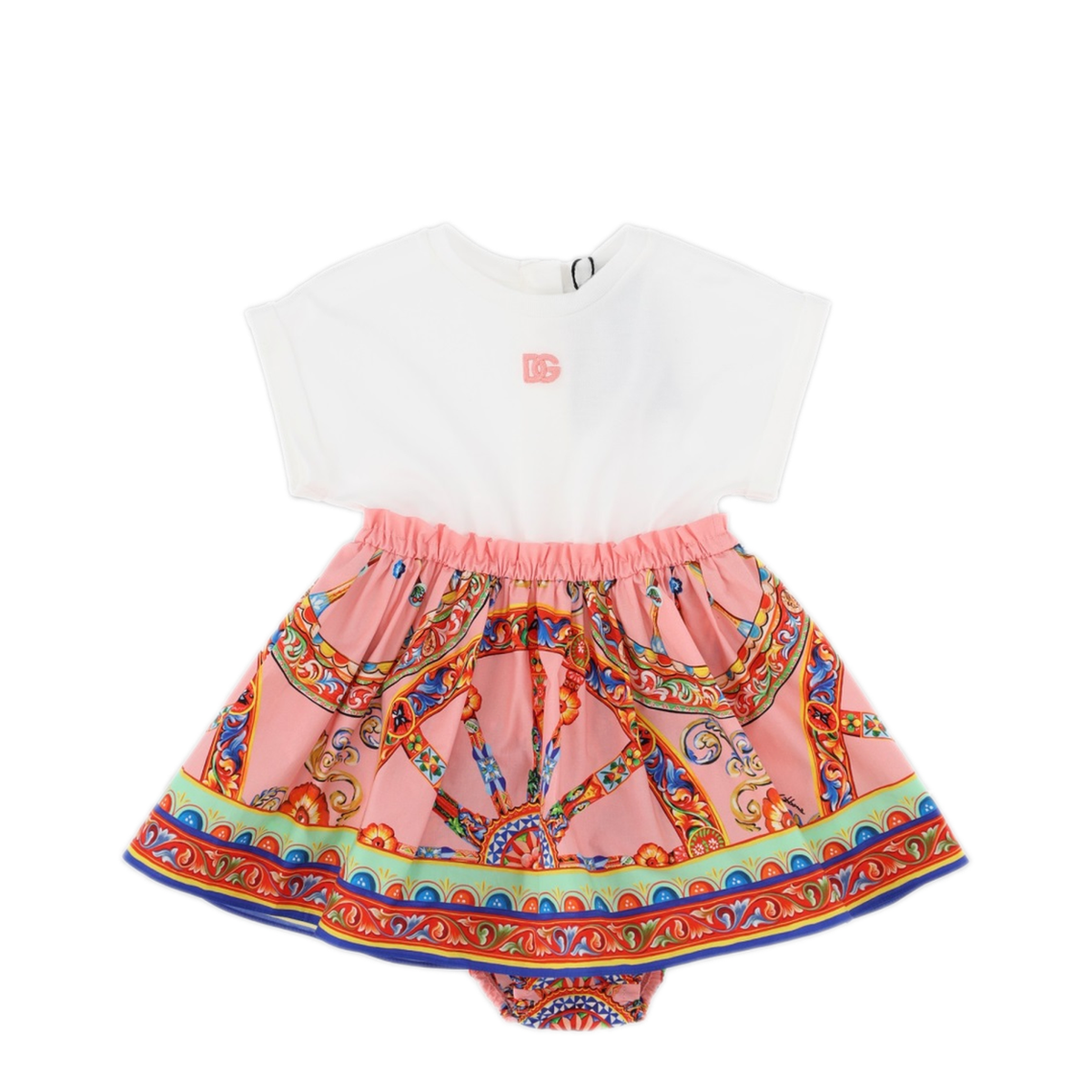 MAYFEYR - Dolce & Gabbana - Dress With Culottes And Carretto Print - L2JDAUBG7P5SS9000