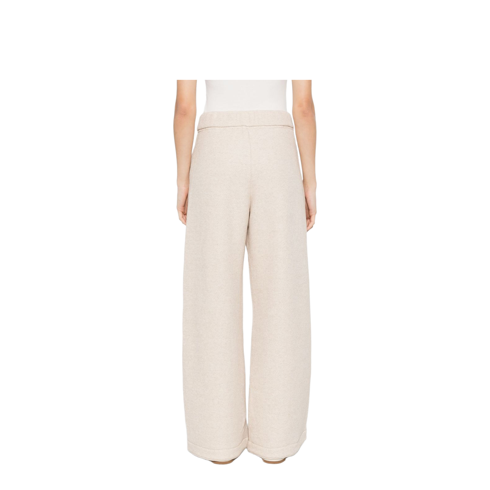 100% Cotton Trousers in Beige