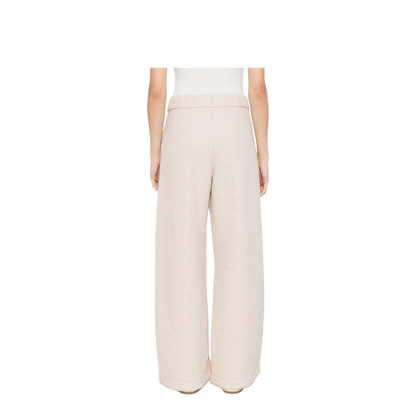 100% Cotton Trousers in Beige