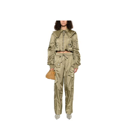 Nylon Short Bomber Jacket