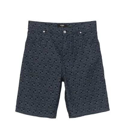 MAYFEYR - Fendi - Jacquard Denim Shorts - FLP369AUX4
