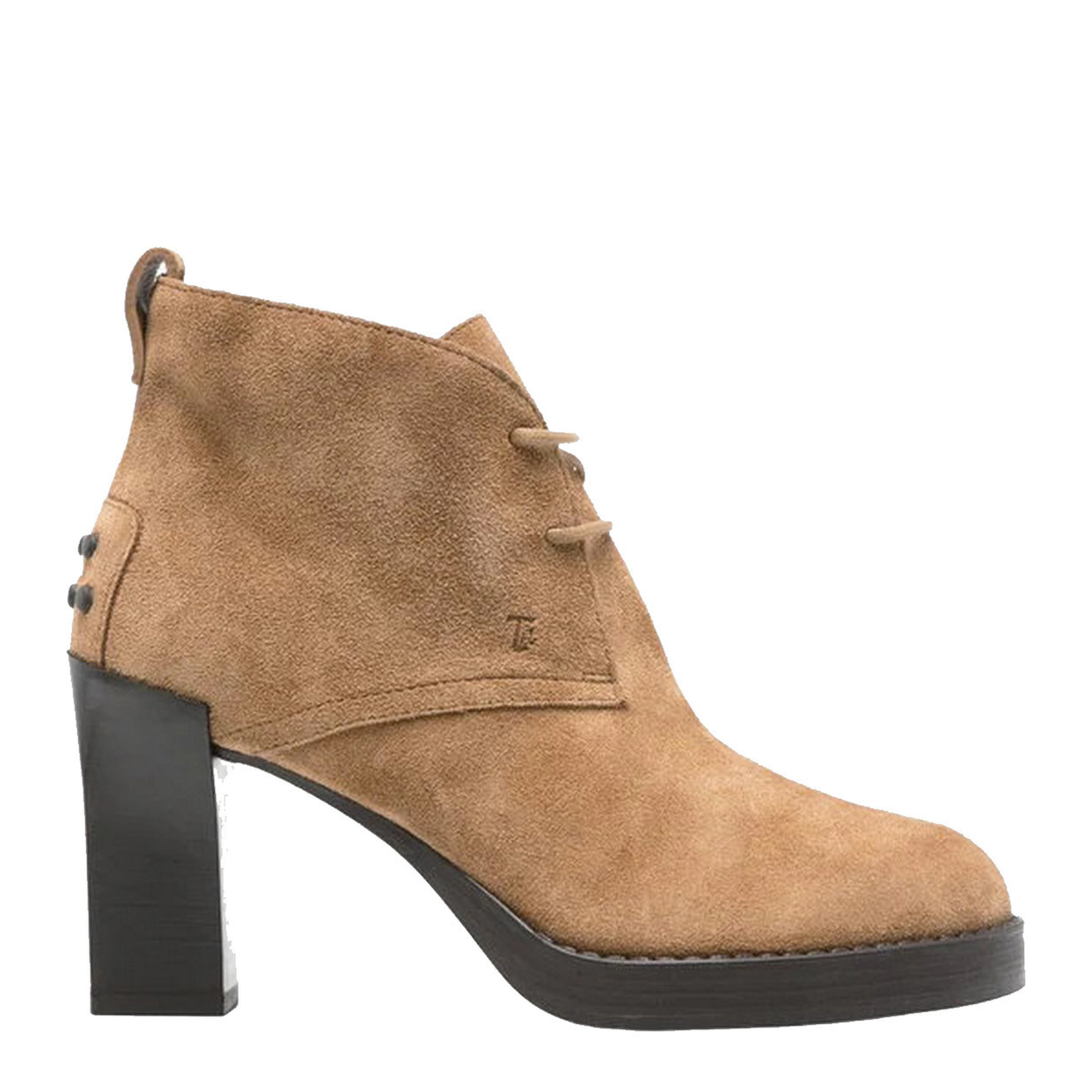 Brown Suede Upper Lace-Up Shoes
