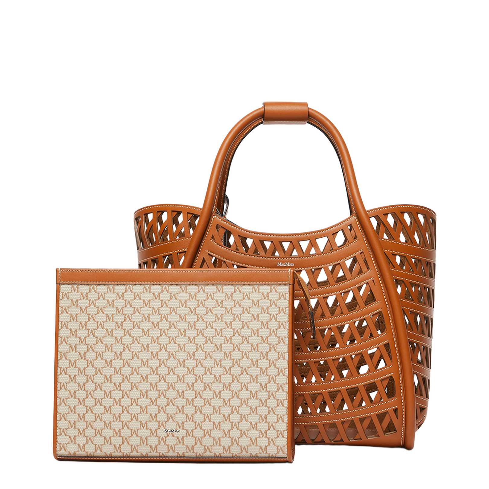 Woven Leather Small Marine Bag