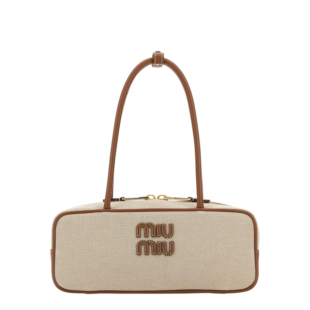 MAYFEYR - Miu Miu - Two-Tone Canvas Beau Shoulder Bag - 5BB173VOWMACRNF062F