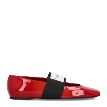 MAYFEYR - Givenchy - Sliced Square Ballerinas In Patent Leather - BE5010E2FF699