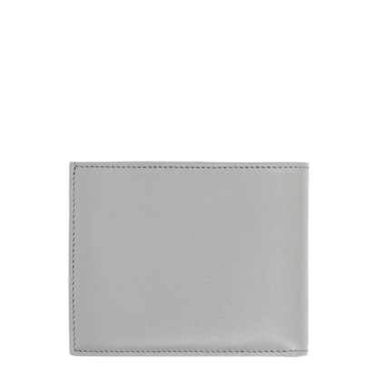 Squared FF Wallet Light Gray Calf Leather