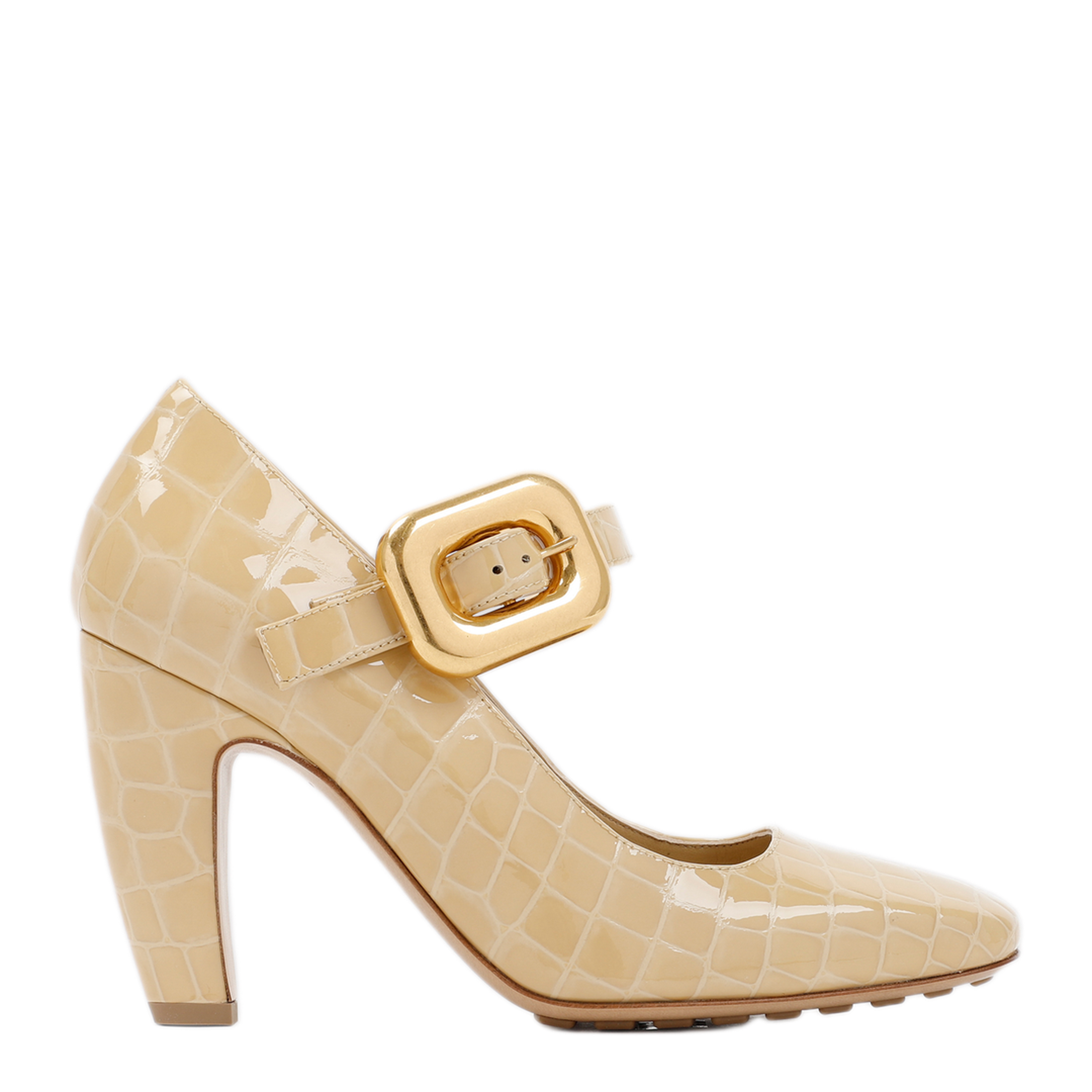 MAYFEYR - Bottega Veneta - Beige Mostra Mary Jane Pump - 729722V2DW02624