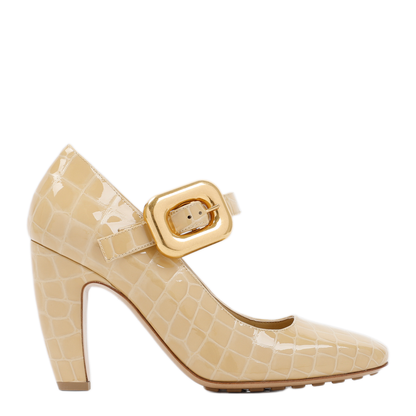 MAYFEYR - Bottega Veneta - Beige Mostra Mary Jane Pump - 729722V2DW02624