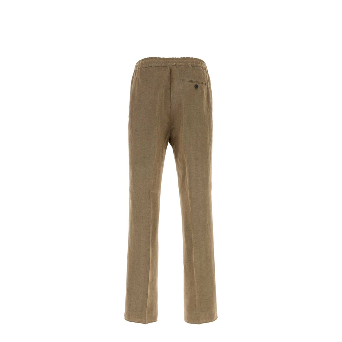 MAYFEYR - Ferragamo - Cappuccino Linen Blend Pant - 144746793679EXPRESSOSAFARI