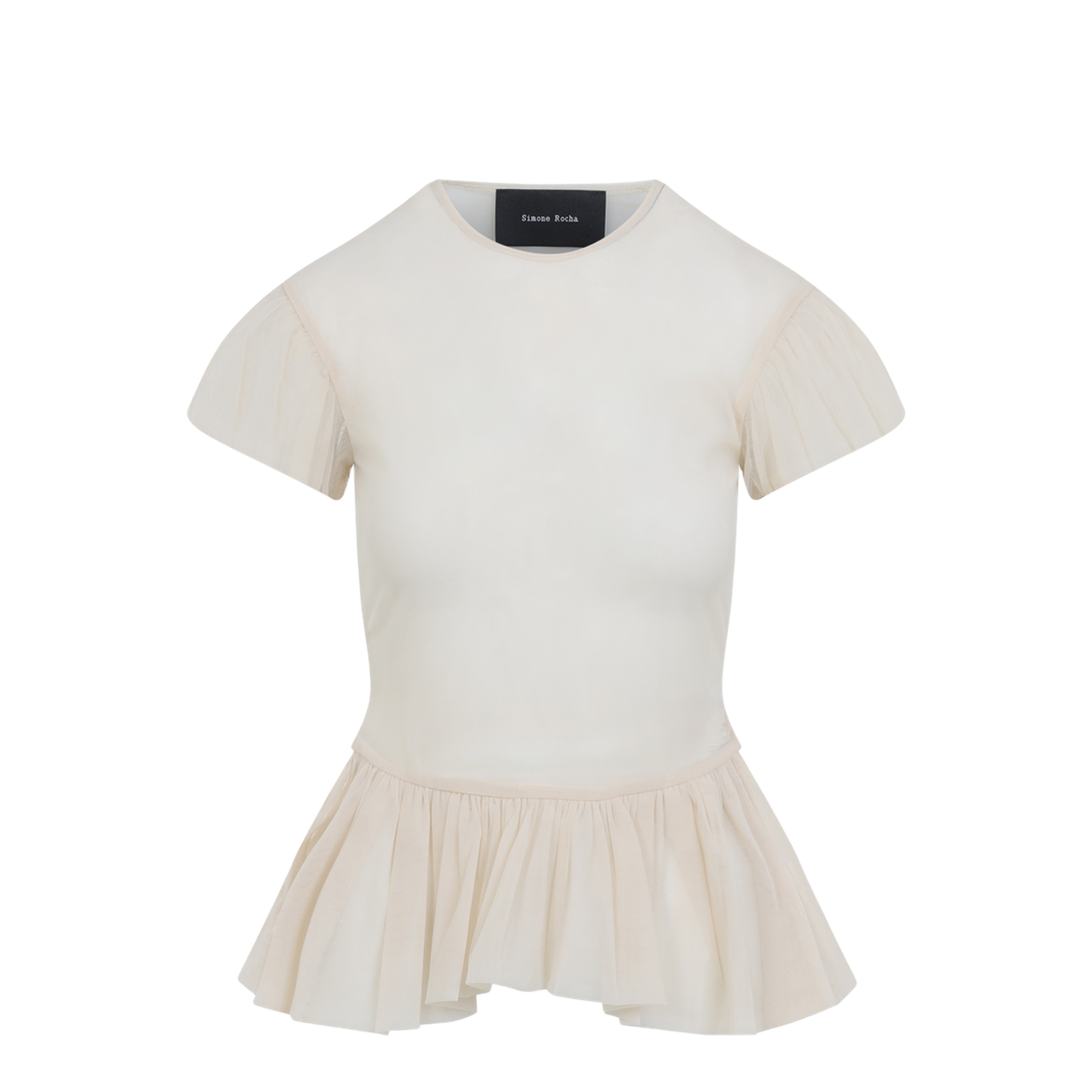 MAYFEYR - Simone Rocha - Sheer Ballet Peplum Top - 54251249