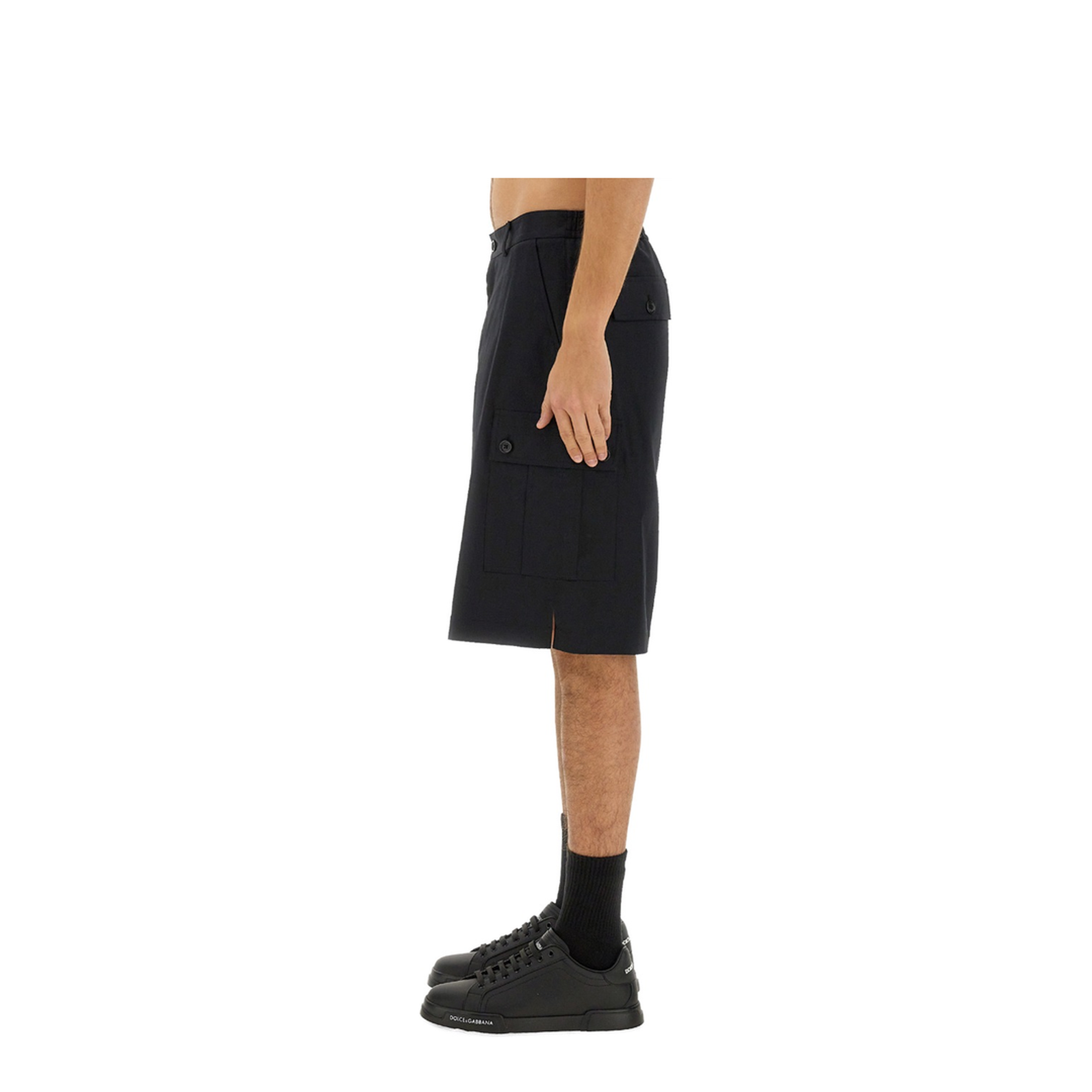 Cotton Cargo Bermuda Shorts