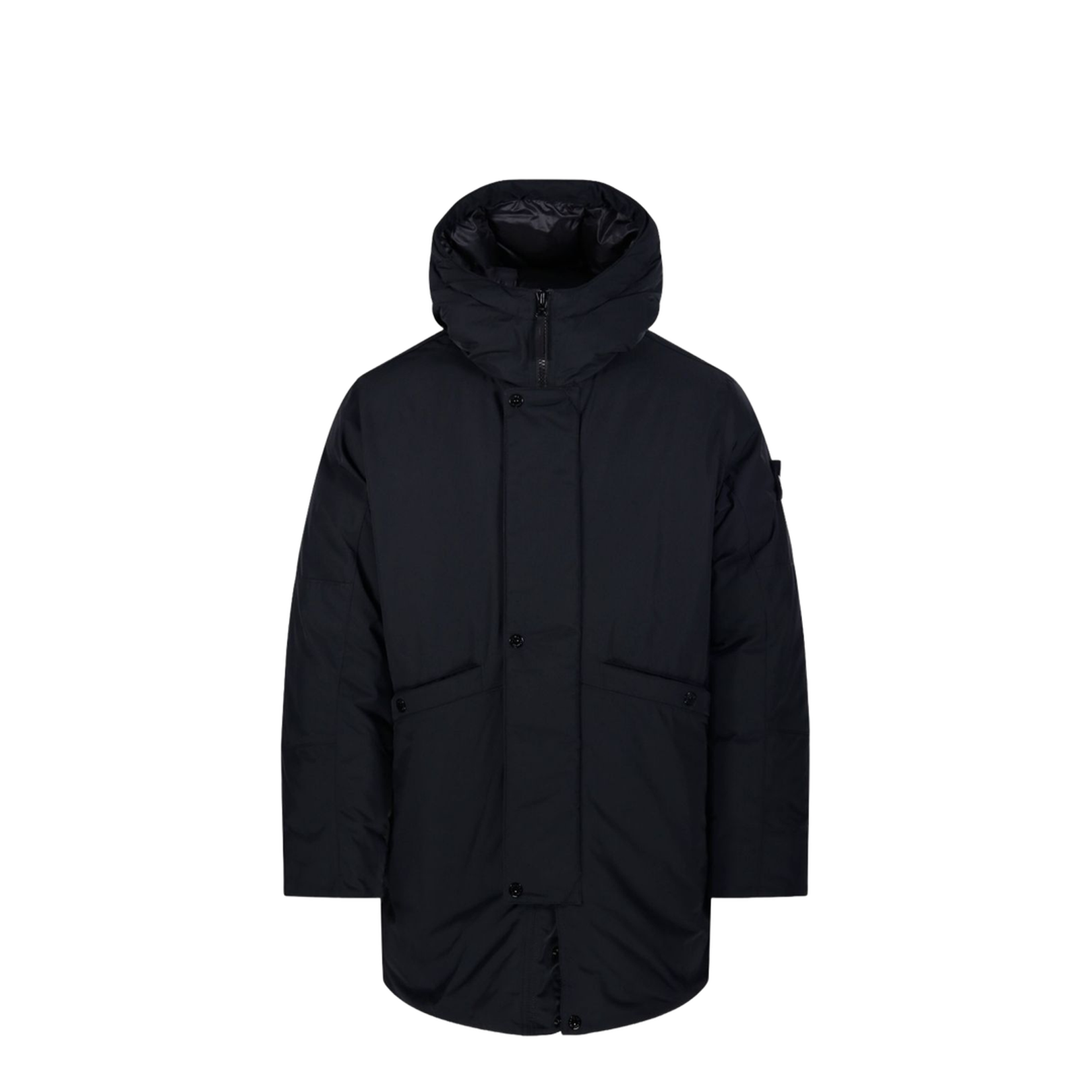 Hooded Down Parka with Anti-Drop and Multi-Pocket Design