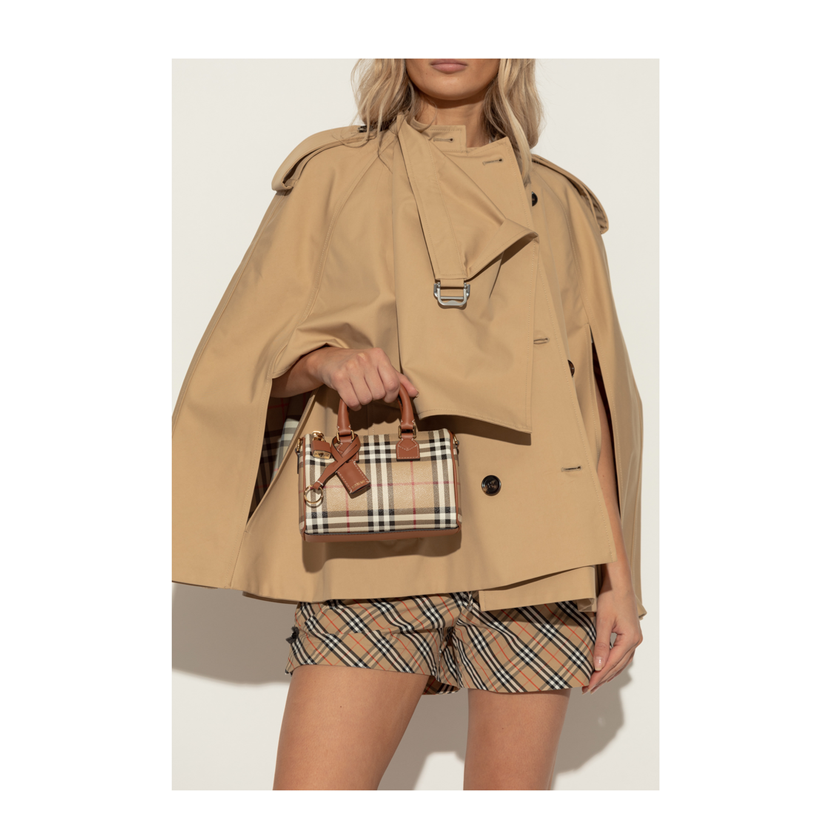 Mini Check Bowling Bag