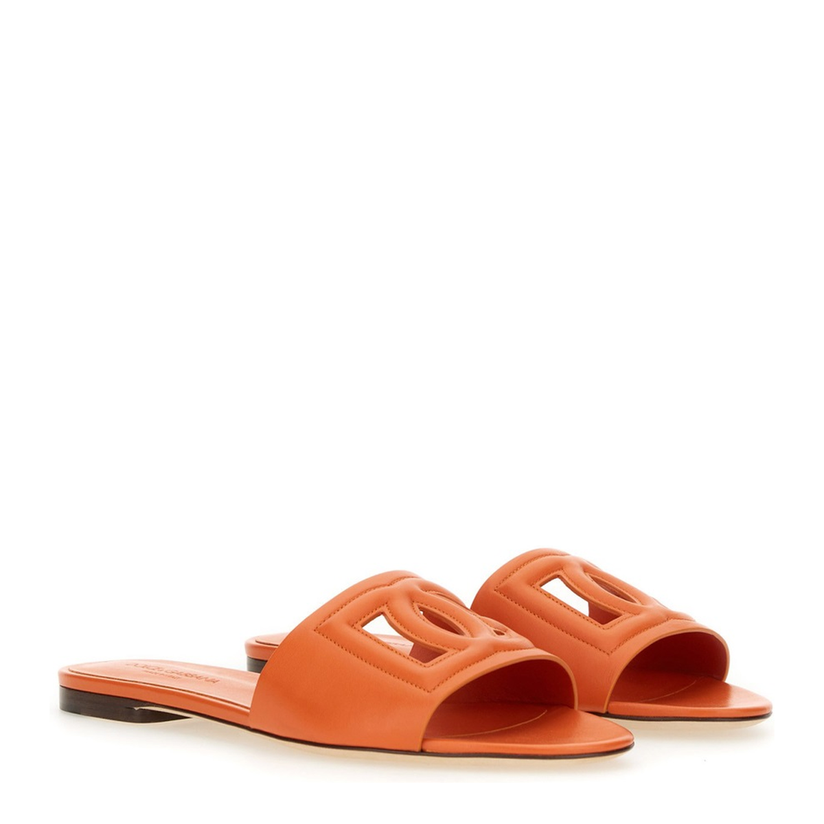 Calfskin Sliders with Logo