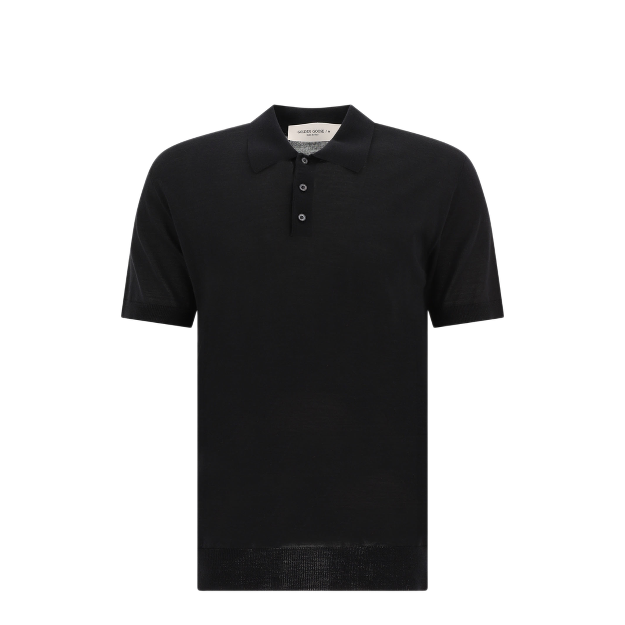 MAYFEYR - Golden Goose - Merino Wool Button Down Polo Shirt - GMP01412P00104190100