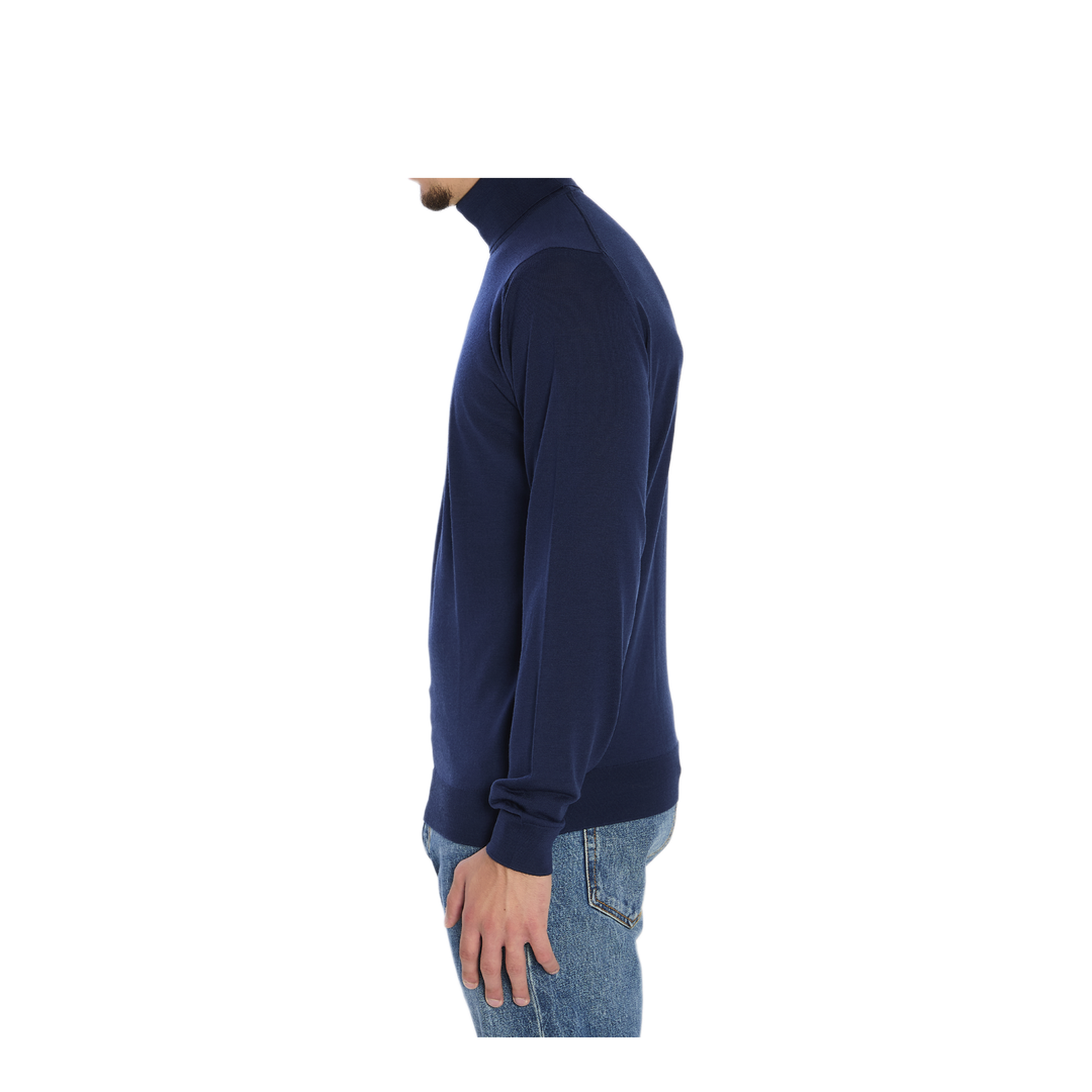 MAYFEYR - John Smedley - Cherwell Turtleneck Sweater - CHERWELLHEMINGWAYBLUE