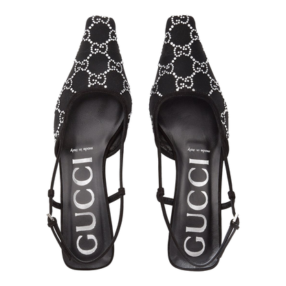 GG Crystal Slingback Pump