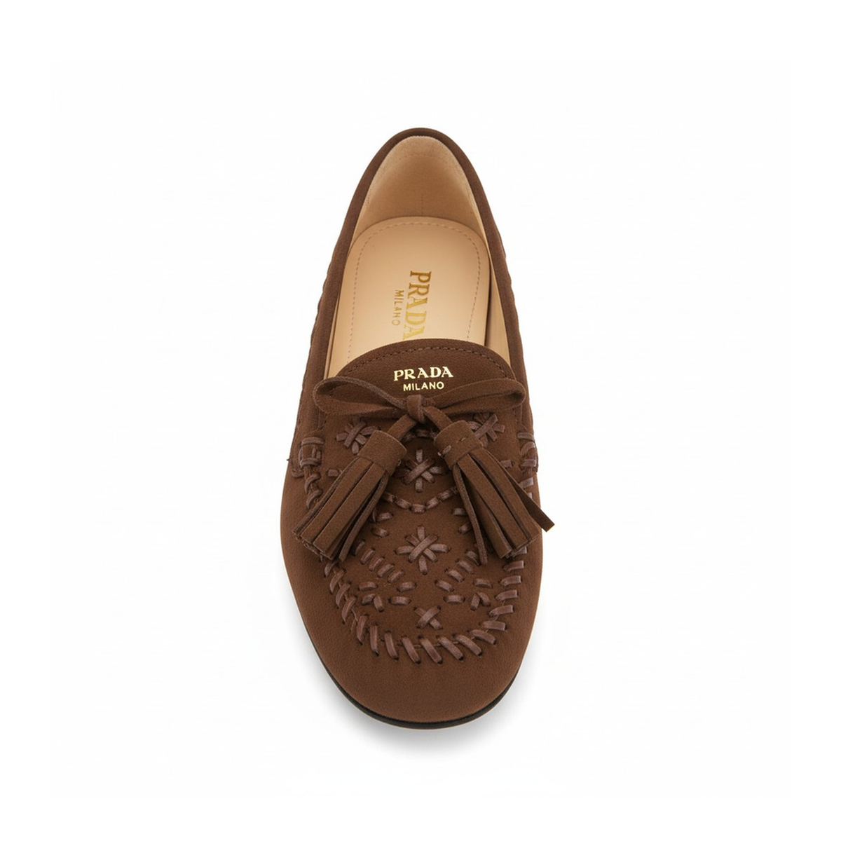 MAYFEYR - Prada - Brown Suede Loafers - 1D381OF005008F0324