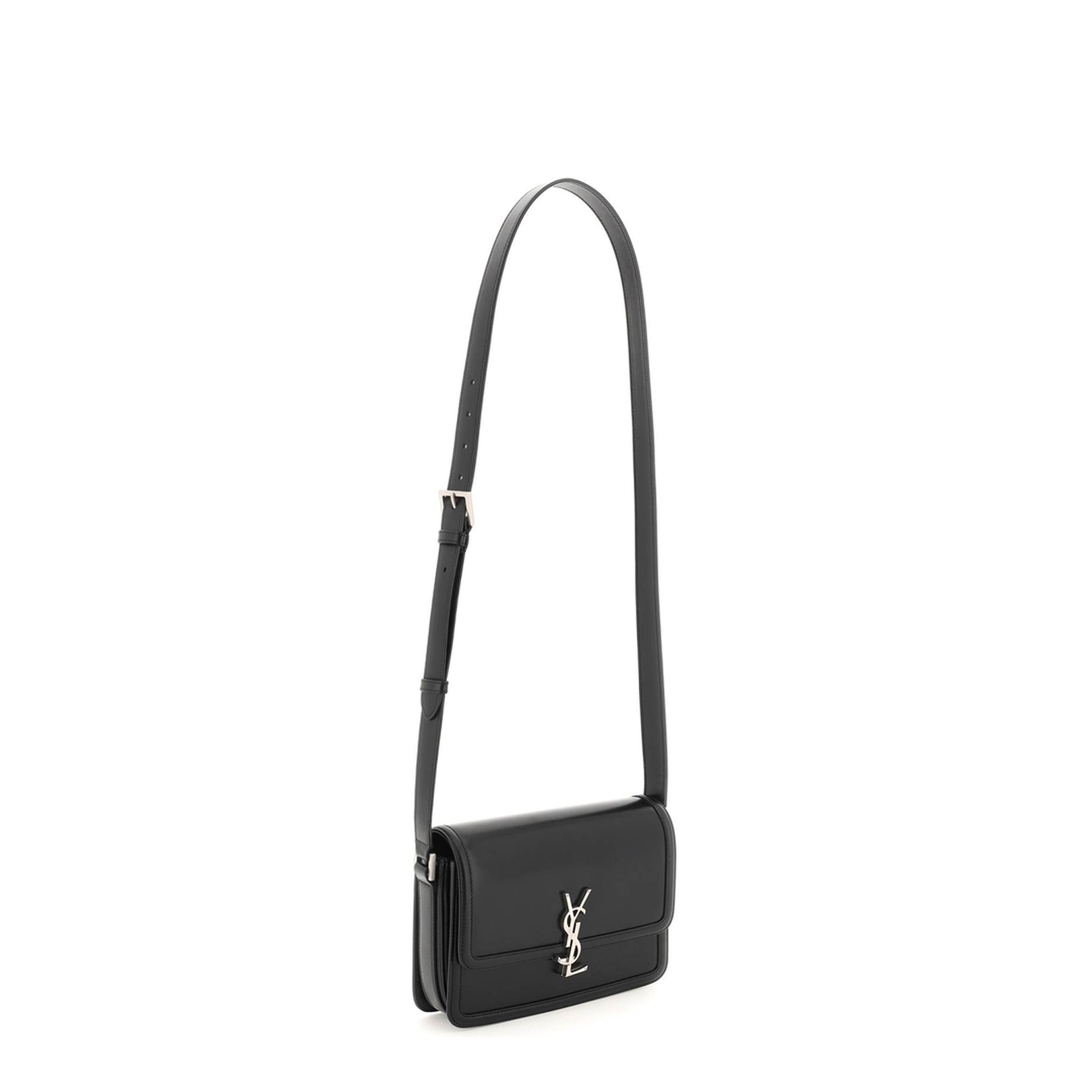 Solferino Medium Leather Crossbody Bags - Black